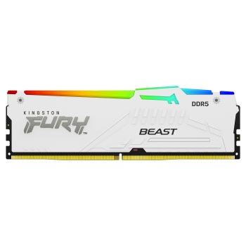 Preview: KINGSTON FURY Beast 64GB DIMM 6000MT/s DDR5 CL36 Kit of 2 White RGB EXPO