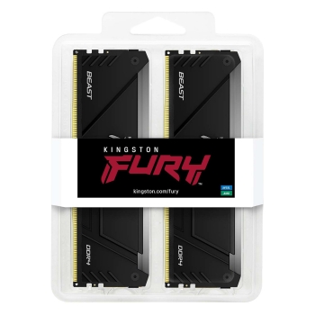 Preview: KINGSTON 16GB 3200MT/s DDR4 CL16 DIMM Kit of 2 FURY Beast RGB