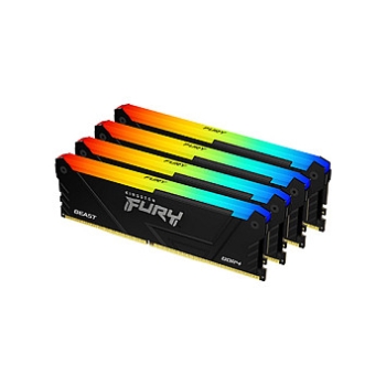 KINGSTON 128GB 3600MT/s DDR4 CL18 DIMM Kit of 4 FURY Beast RGB