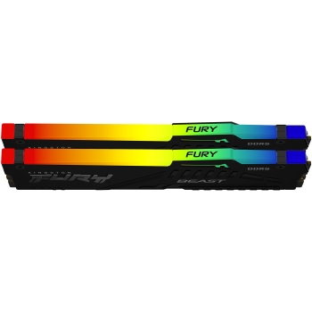 Preview: KINGSTON 64GB 6000MT/s DDR5 CL30 DIMM Kit of 2 FURY Beast RGB EXPO