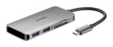 D-Link DUB-M610  6-in-1 USB-C Hub mit HDMI/USB-PD/SD-Reader retail