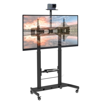Techly TV Wagen für LCD LED TV 52-110 mit 2 Ablagen