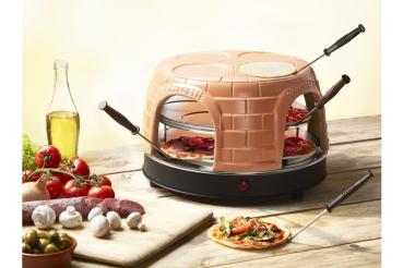 Emerio Pizza Ofen,Pizzarette Prebake Funktion, 8 Pers.