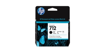 HP 712      Schwarz             Tintenpatrone 80ml