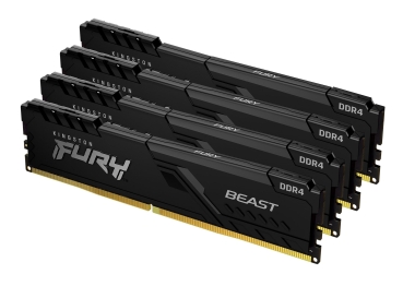 DDR4 128GB PC 3200 CL16 Kingston KIT (4x32GB) FURY Beast Bl Kit