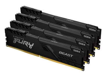 DDR4  64GB PC 3600 CL18 Kingston KIT (4x16GB) FURY Beast Bl Kit