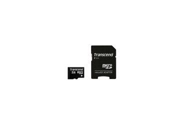 Preview: SD microSD Card 2GB Transcend w/adapter retail