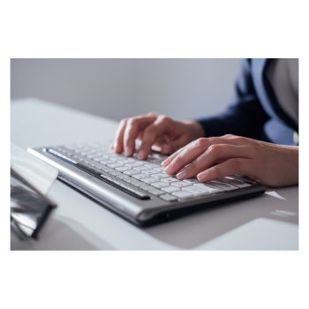 Preview: BakkerElkhuizen S-board 840 Design Tastatur (QWERTZ) kompakt/USB