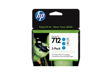 HP 712   3x Cyan                Tintenpatrone