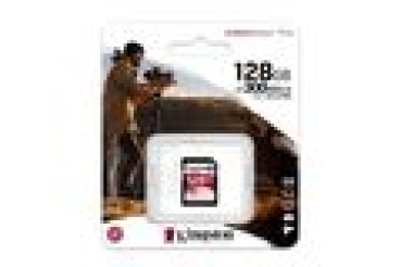 Preview: SD Card 128GB Kingston SDXC React+ 300R/260W Reader retail