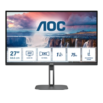 AOC 68,6cm (27)  Q27V5N/BK 16:09 2xHDMI+2xDP VA black retail