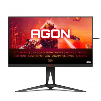 AOC 68,6cm (27)   AG275QZN/EU 16:09 2xHDMI+2xDP+USB VA  bl/ retail