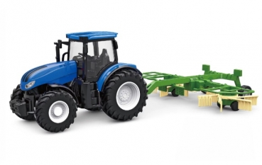 Amewi RC Traktor mit Kreiselschwader    LiIon 500mAh blau/6+