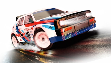 Amewi RC Drift Rallye LR16 4WD 1:16 RTR weiß/blau/rot   /14+