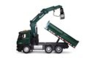 Preview: Amewi RC Baustelle MB Kranwagen+Kipper gr�n LiIon 1200mAh/8+