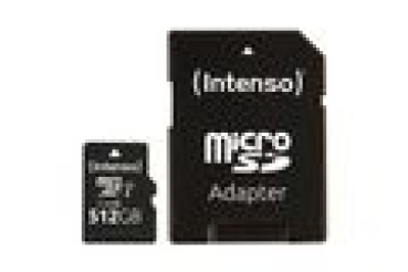 Preview: SD MicroSDXC Card 512GB Intenso UHS-I inkl. SD- Adapter retail