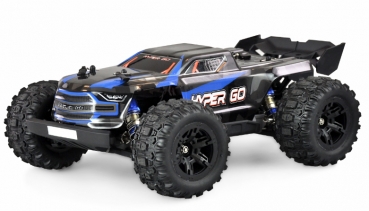 Amewi RC Auto Hyper Go  Truggy   Li-Po Akku 1050mAh blau/14+