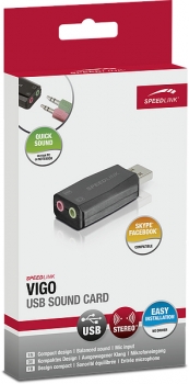 Speedlink USB Soundkarte VIGO, schwarz retail