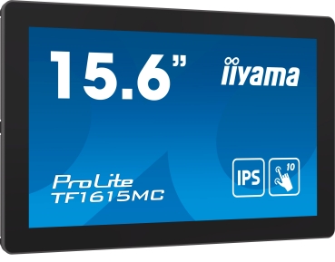 IIYAMA 39.5cm (15,6) TF1615MC-B1  16:9  M-Touch VGA+HDMI+DP retail