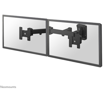 Wandhalterung mit drei Drehpunkten für zwei Flachbildschirme bis 27 (69 cm) 6KG FPMA-W960D Neomounts