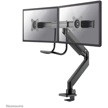 Neomounts Tischhalterung mit Tischhalterungsgriff für zwei Flachbildschirme bis 32 (81 cm) 8KG NM-D775DXBLACK Neomounts