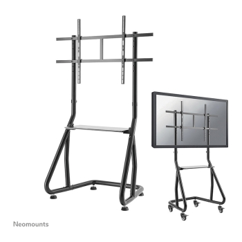 Preview: Mobiler Bodenständer für Flachbild-Fernseher bis 100 (254 cm) 100KG NS-M3800BLACK Neomounts