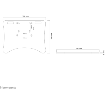 Preview: Bodenplatte für die PLASMA-M2550-. PLASMA-M2500-. PLASMA-W2250- & PLASMA-W2500-Serie 150KG PLASMA-M2500FPLATE Neomounts