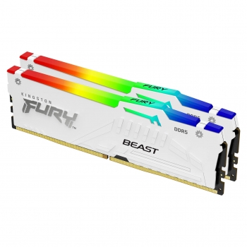 DDR5  32GB PC 5600 CL36 Kingston KIT (2x16GB) FURY Beast Whi retail