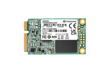 SSD 256GB Transcend MSA220S mSATA 3D NAND, SATA3