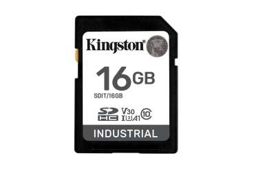 SD Card  16GB Kingston SDHC Industrial -40C to 85C retail