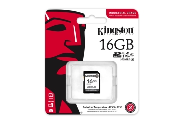 Preview: SD Card  16GB Kingston SDHC Industrial -40C to 85C retail