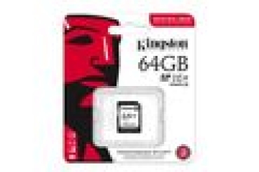 Preview: SD Card  64GB Kingston SDXC Industrial -40C to 85C retail
