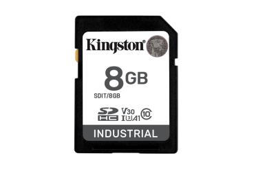 SD Card   8GB Kingston SDHC Industrial -40C to 85C retail
