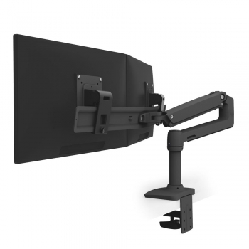 Ergotron Tischhalter LX 2-Monitore-27-10kg -SW -Höhenverst.