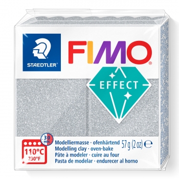FIMO Mod.masse Effect 57g  silber glitter retail