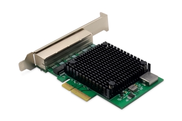 DIGITUS Netzwerkkarte 4Port RJ45 RTL8125B 2,5GBits ServerNIC