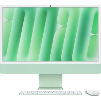 Apple 24-inch iMac with Retina 4.5K display: Apple M4 chip with 10-core CPU and 10-core GPU. 16GB. 256GB SSD - Green