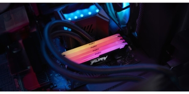 Preview: DDR4   8GB PC 3600 CL17 Kingston FURY Beast RGB retail