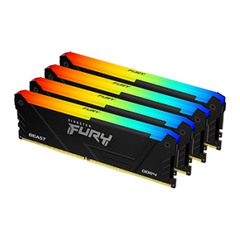 DDR4  32GB PC 3600 CL17 Kingston KIT (4x 8GB) FURY Beast RGB retail