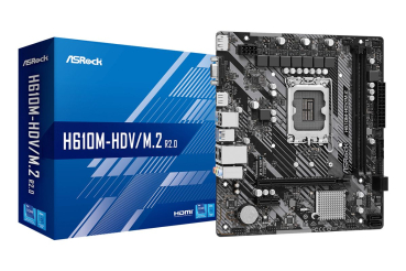 ASRock H610M-HDV/M.2 R2.0 1700 mATX HDMI/DP/D-Sub DDR4 retail