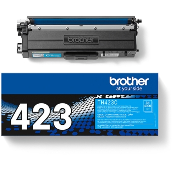 Preview: Brother Toner TN-423C Cyan bis zu 4.000 Seiten nach ISO 19798