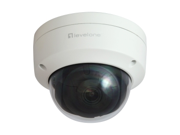 LevelOne IPCam       Dome Fix Out 4MP/H.265/IR/ 10W/PoE/IP67