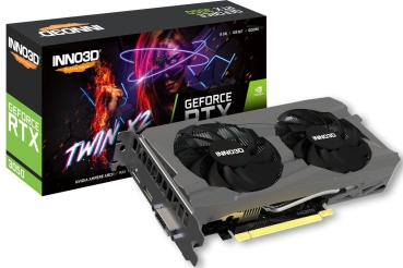 Preview: INNO3D RTX3050 Twin X2             8GB GDDR6 HDMI DVI DP