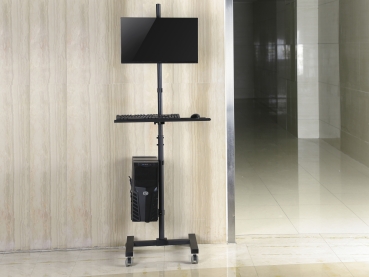 Equip Bodenstandhalter  17-32/1TFT    8kg 1Ablage  schwarz lite Retail