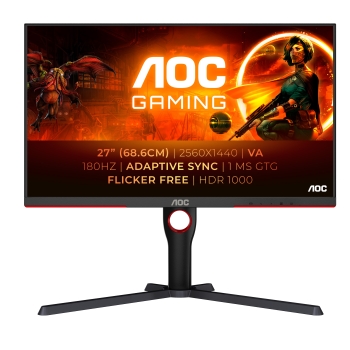 AOC 68,6cm (27)  Q27G3XMN  16:09 2xHDMI+DP IPS Lift 180Hz retail