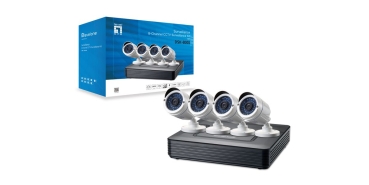 Preview: LevelOne CCTV 8-Kanal Kit 2MP/IP66/H.264/1x3,5/IR-30m  wei�