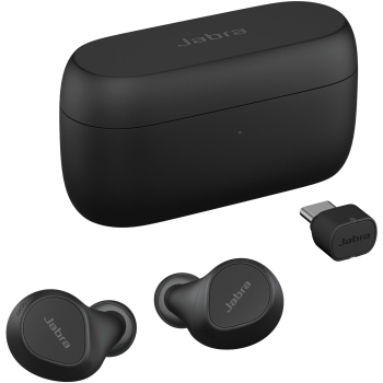 Preview: JABRA Evolve2 Buds UC True wireless earphones with mic in-ear Bluetooth active noise cancelling USB-C via BT adapter black Zoom