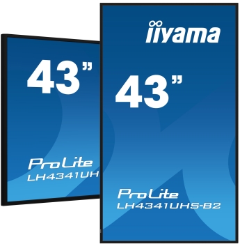 IIYAMA 108cm  (43) LH4341UHS-B2 16:9 3xHDMI+USB IPS 4K retail