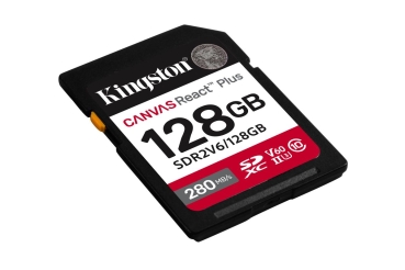 Preview: SD Card 128GB Kingston SDXC React+ 280R/100W Reader retail