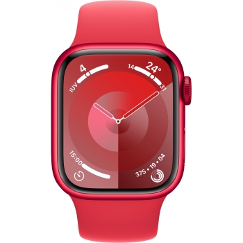 Preview: Apple Watch S9 Aluminium Cellular 41mm Rot (Sportarmband rot) S/M NEW